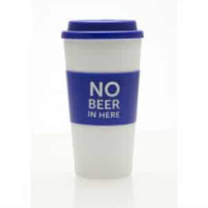 Travel Mug Blue – No Beer in Here Travel Mug Blue – No Beer in Here
