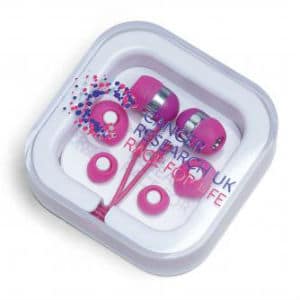 Race For Life Earphones Race For Life Earphones