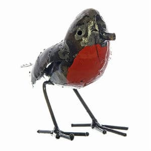 Recycled Metal Robin Sculpture Recycled Metal Robin Sculpture