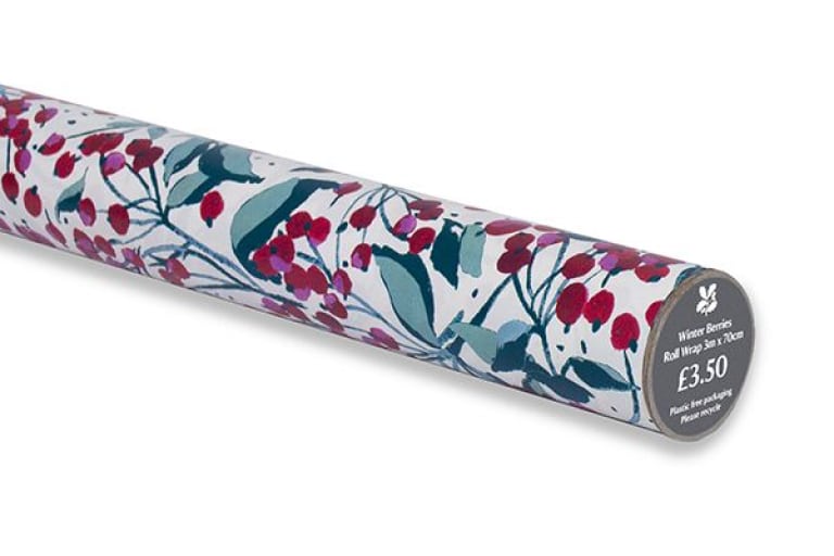 Winter Berries Roll Wrapping Paper